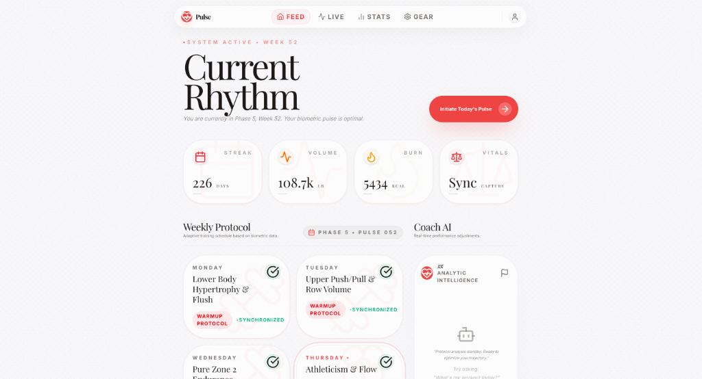 Pulse - Hybrid Athlete Dashboard